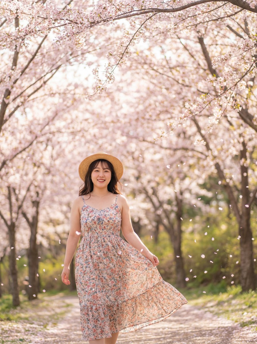 抖音风春日樱花户外视频